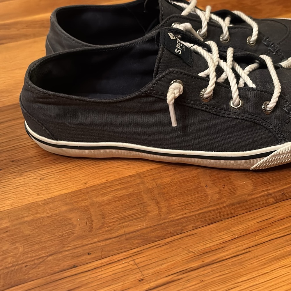 Sperry Top Slider With Memory Foam Navy Blue Boat… - image 5
